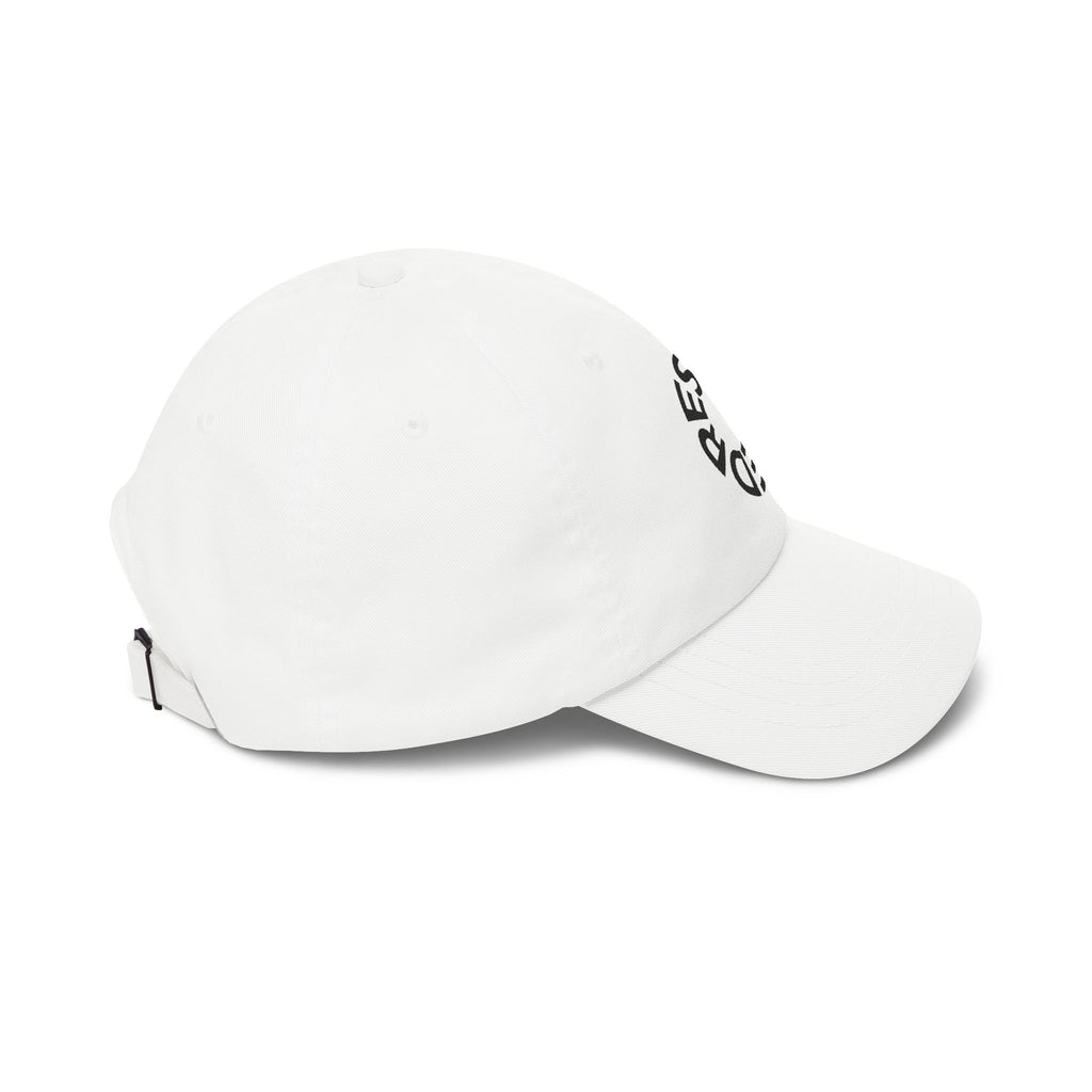 RESTORED™ Signature Embroidered Classic Dad Cap — Minimal Affirmation Hat